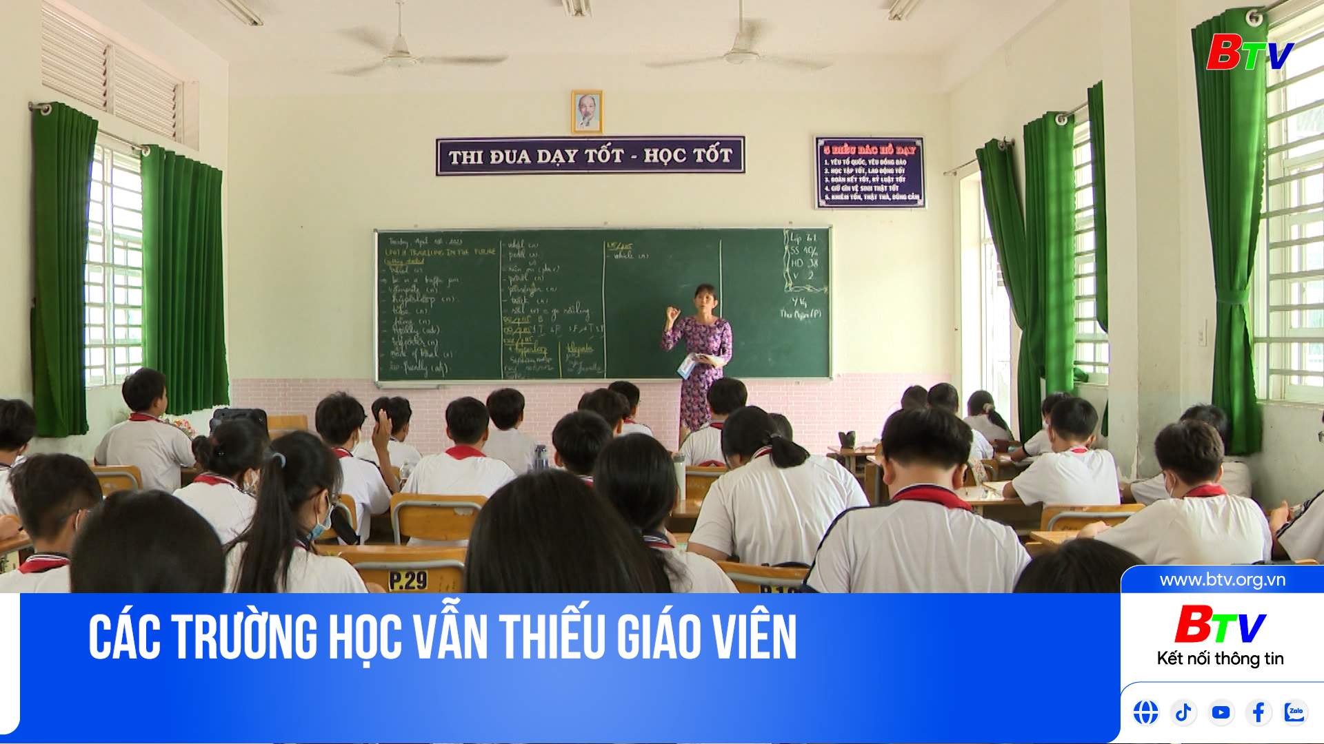 Các trường học vẫn thiếu giáo viên